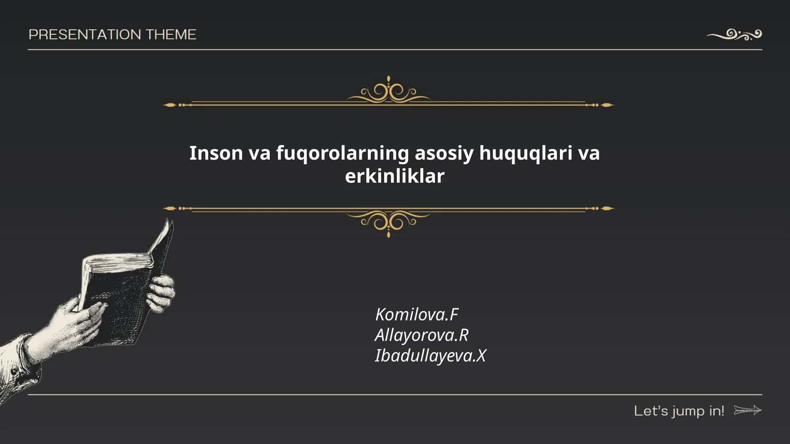 Inson va fuqorolarning asosiy huquqlari va erkinliklar
