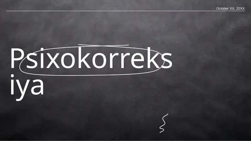 Psixokorreksiya