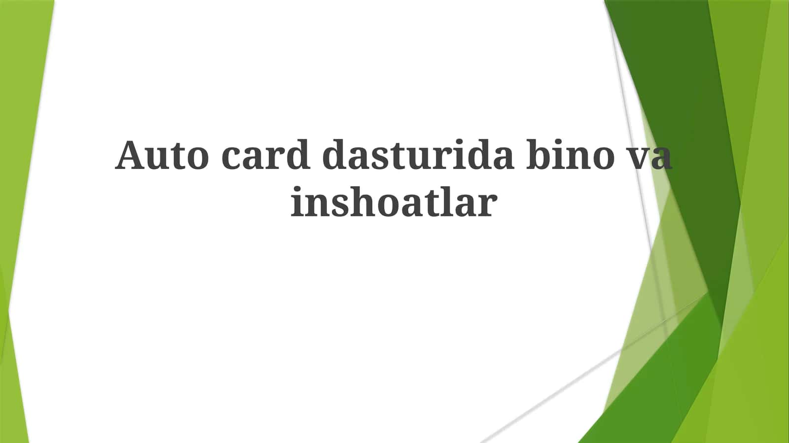 AutoCAD dasturi
