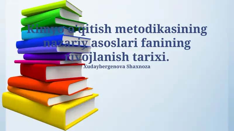 Kimyo o'qitish metodikasi