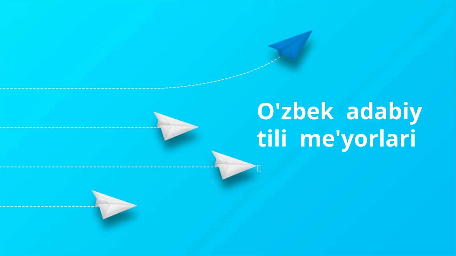 O'zbek adabiy tili me'yorlari