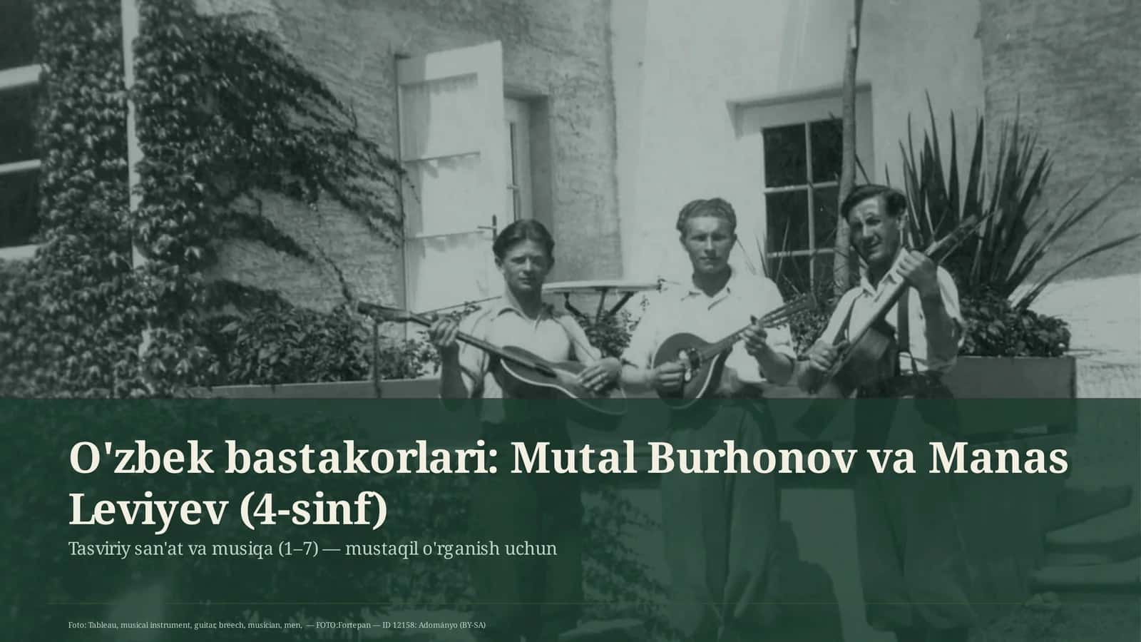 Tasviriy san'at va musiqa (1–7)