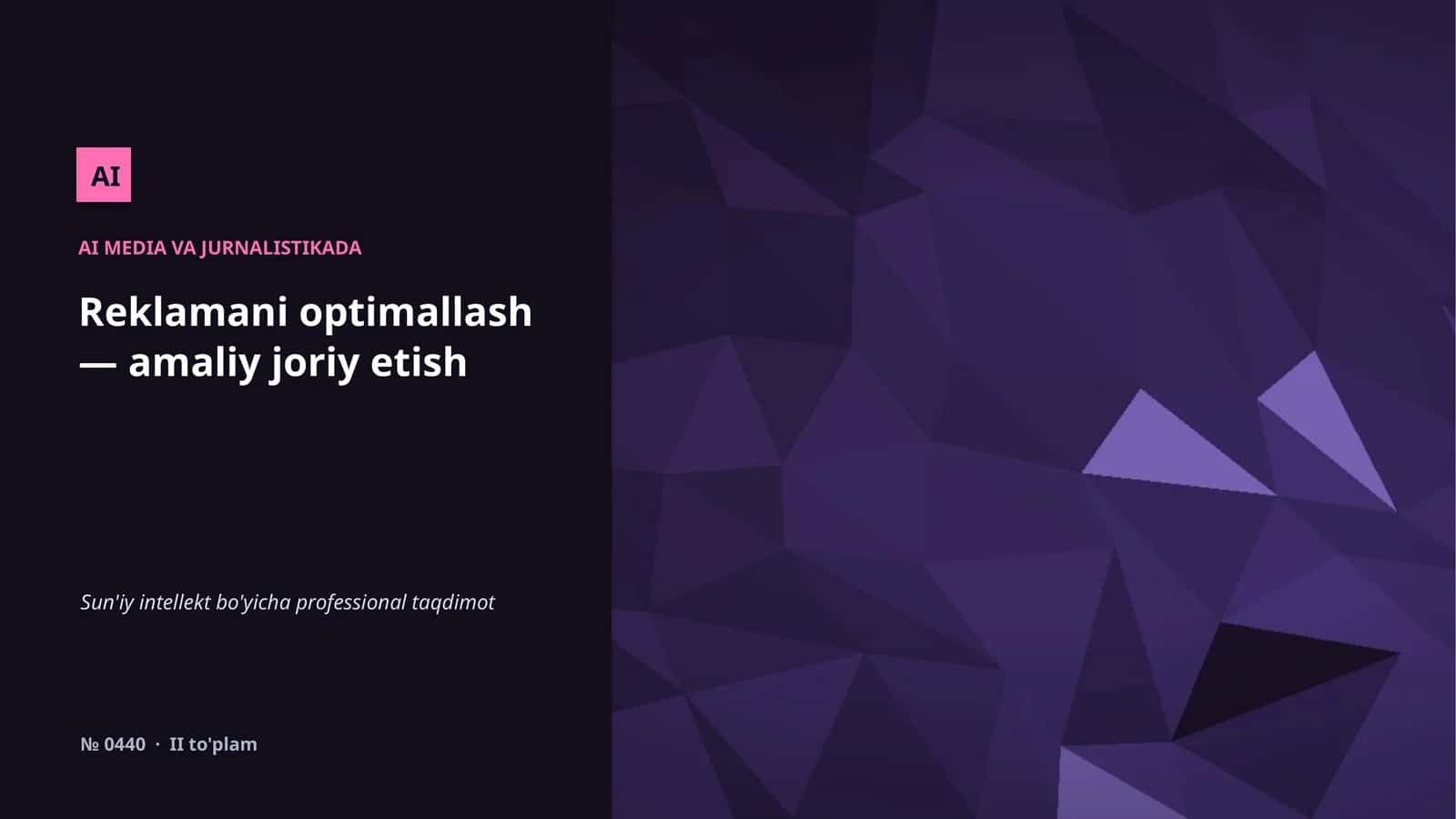 AI MEDIA VA JURNALISTIKADA