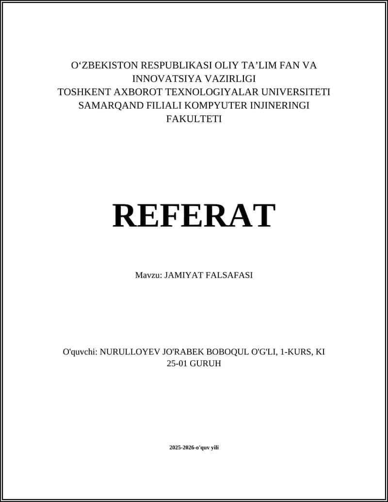 Jamiyat Falsafasi