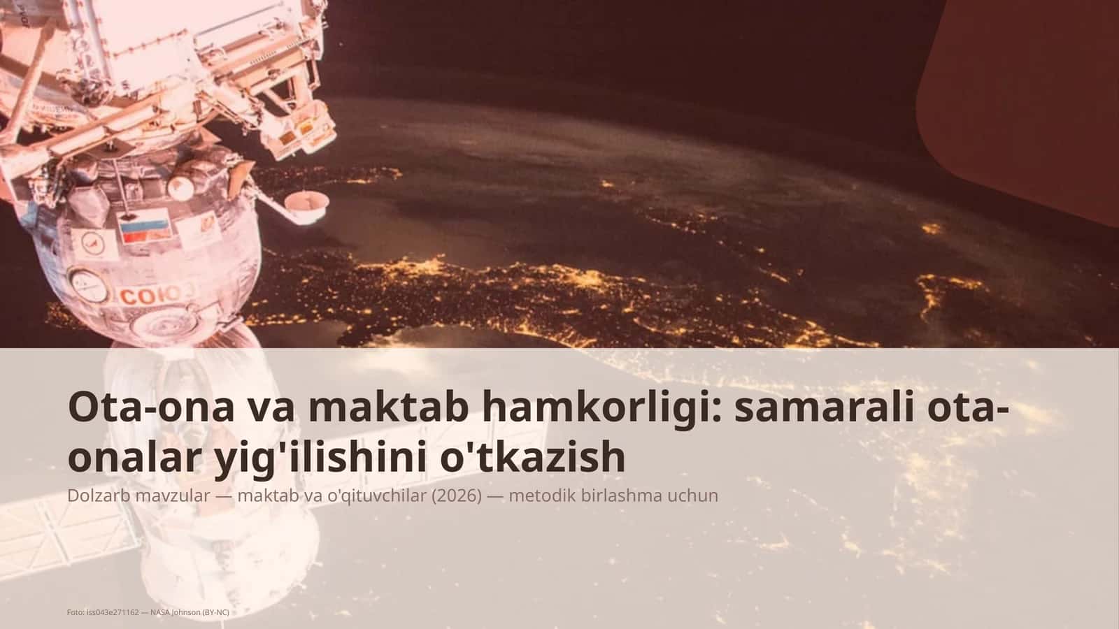 Ota-ona va maktab hamkorligi: samarali ota-onalar yig'ilishini o'tkazish