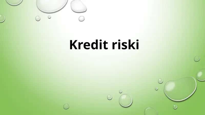 Kredit riski