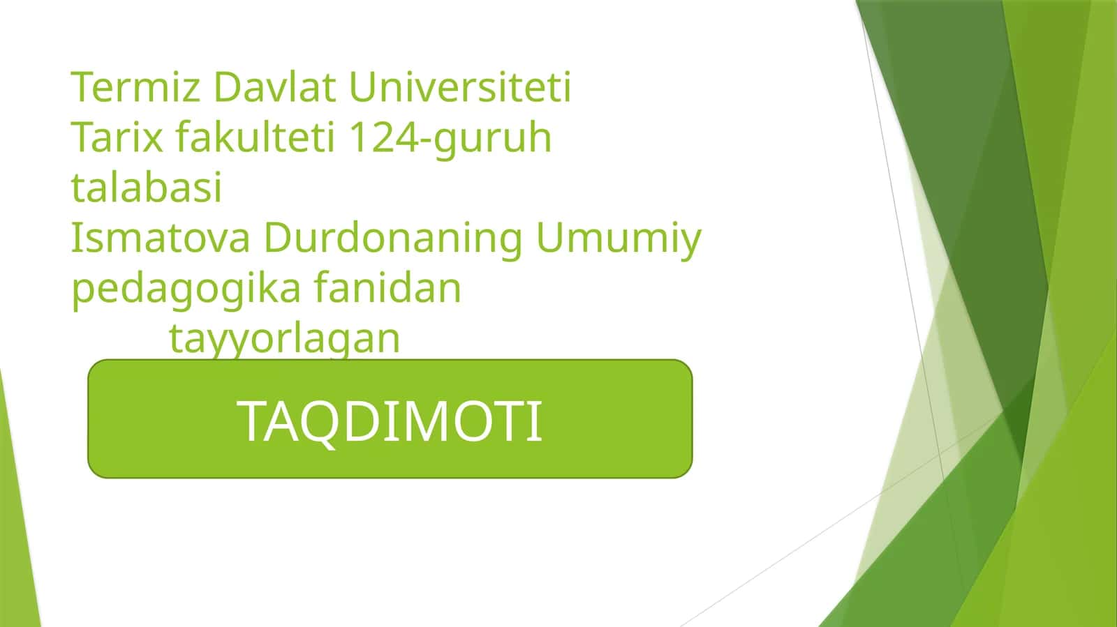 FUQAROLIK TARBIYASI