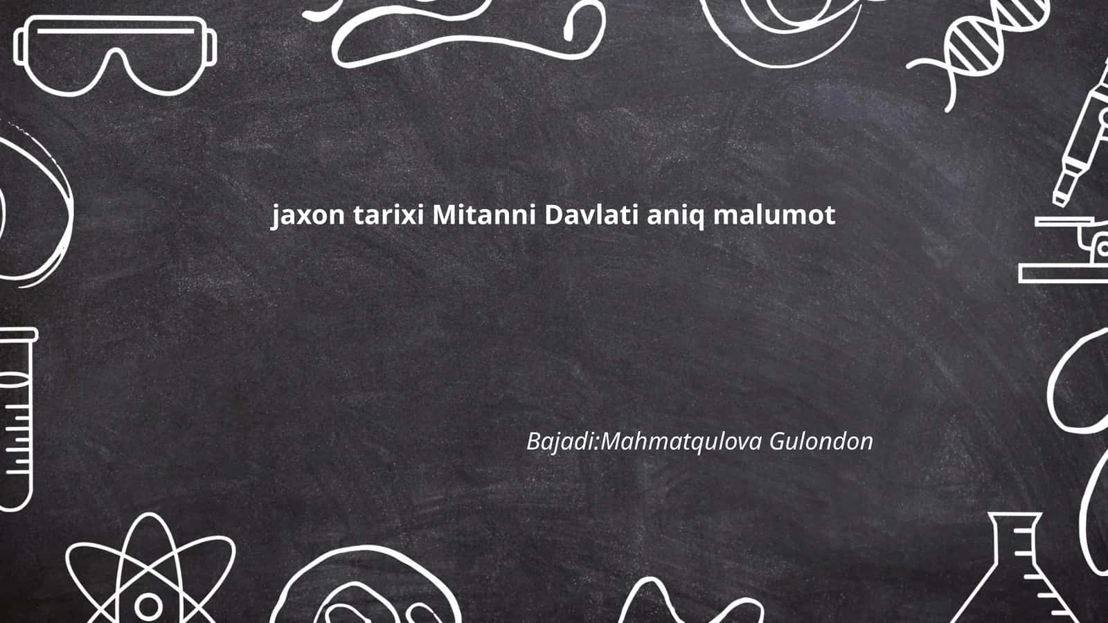 Mitanni Davlati Tarixi