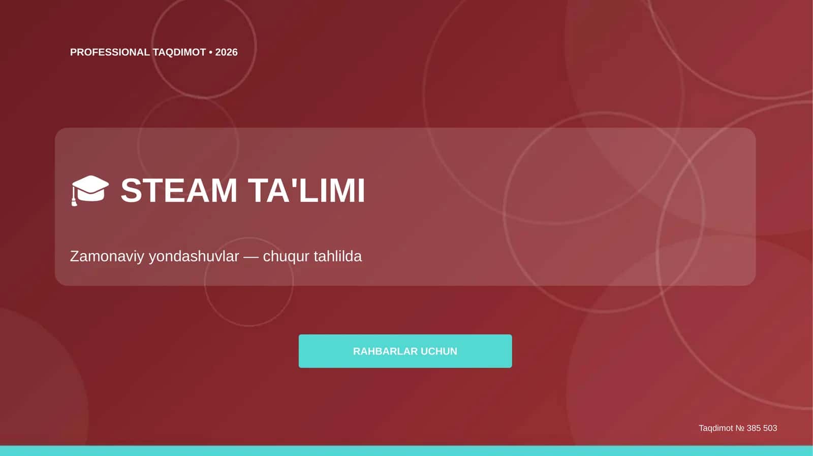 PROFESSIONAL TAQDIMOT • 2026