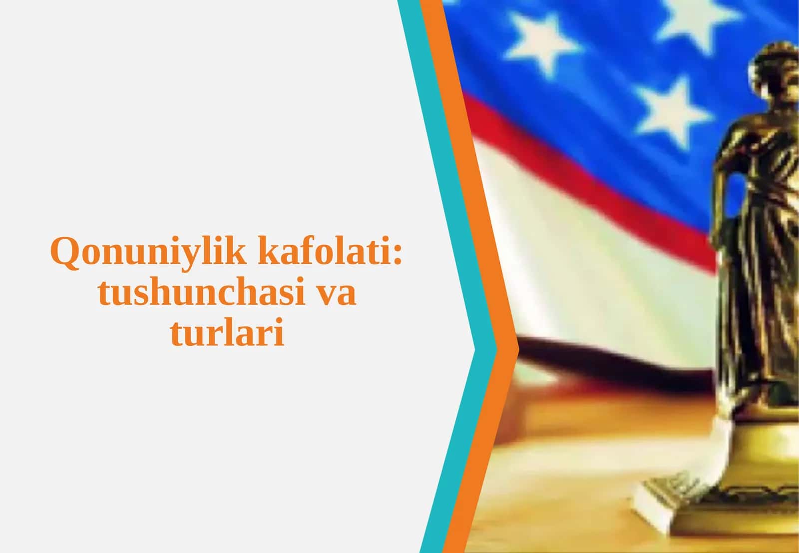 Qonuniylik kafolati: tushunchasi va turlari