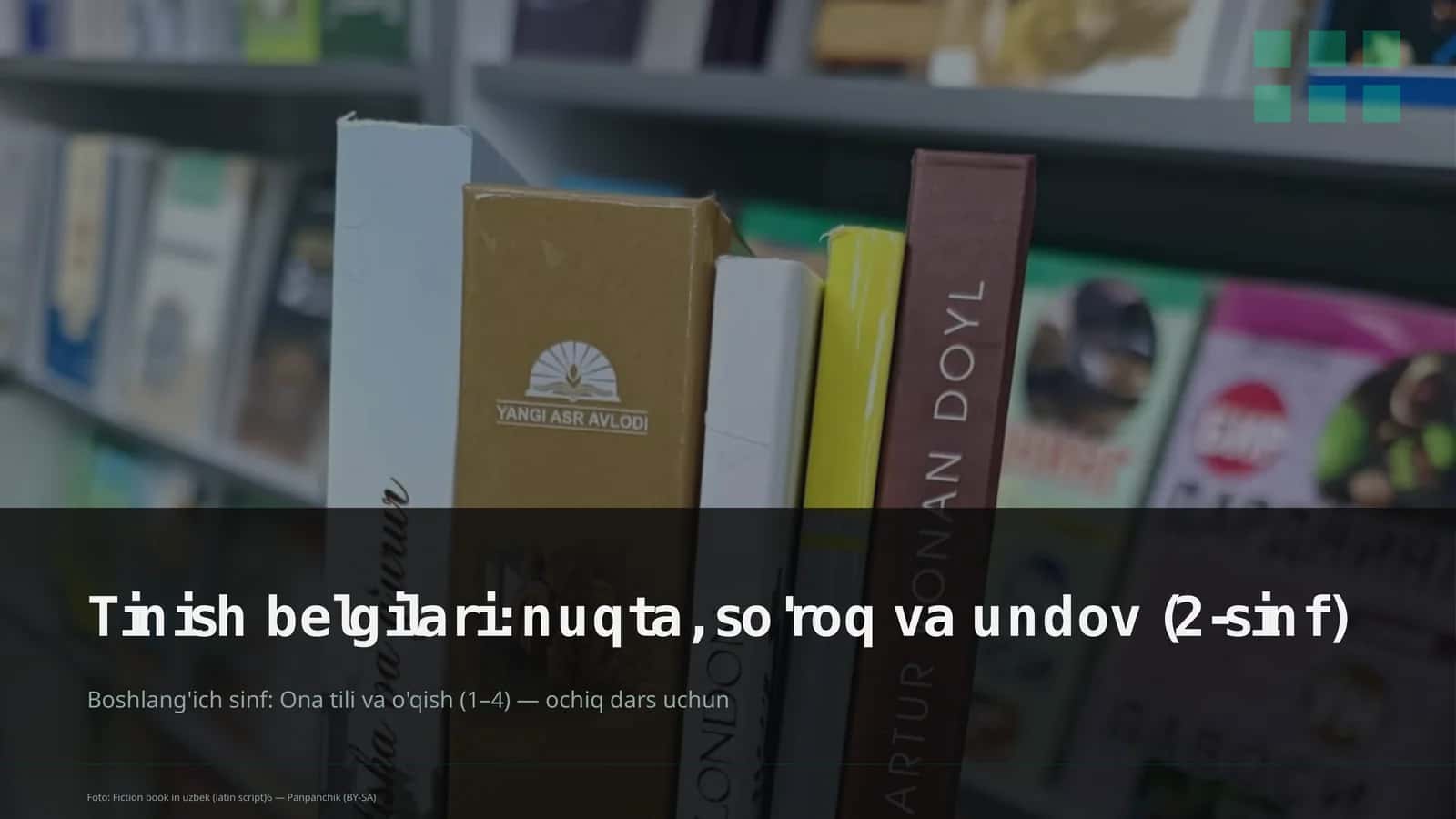 Tinish belgilari: nuqta, so'roq va undov (2-sinf)