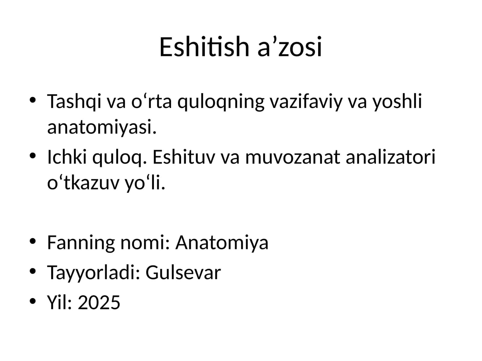 Eshitish a’zosi