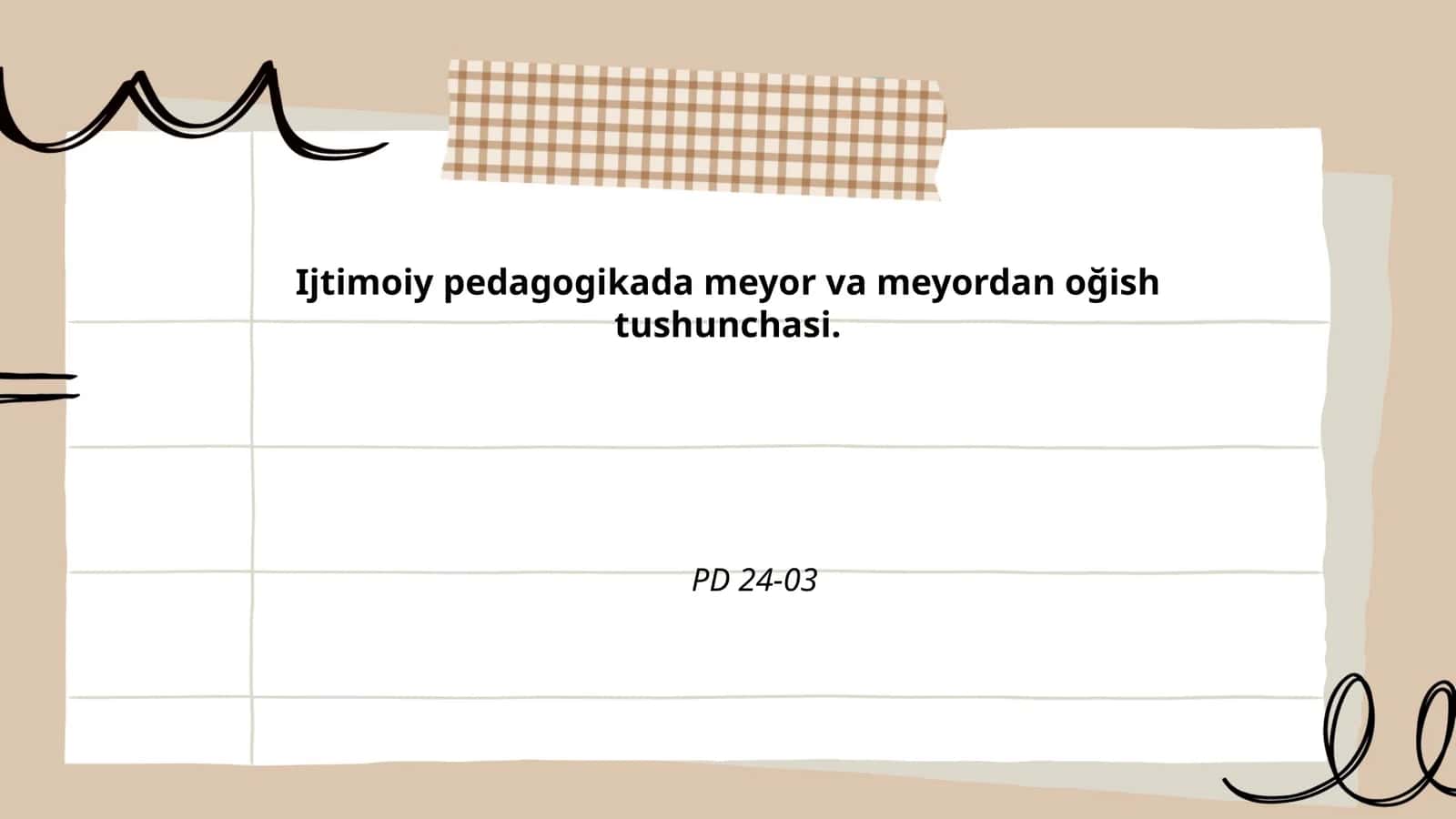 Ijtimoiy pedagogikada meyor va meyordan oğish tushunchasi