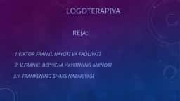 Logoterapiya