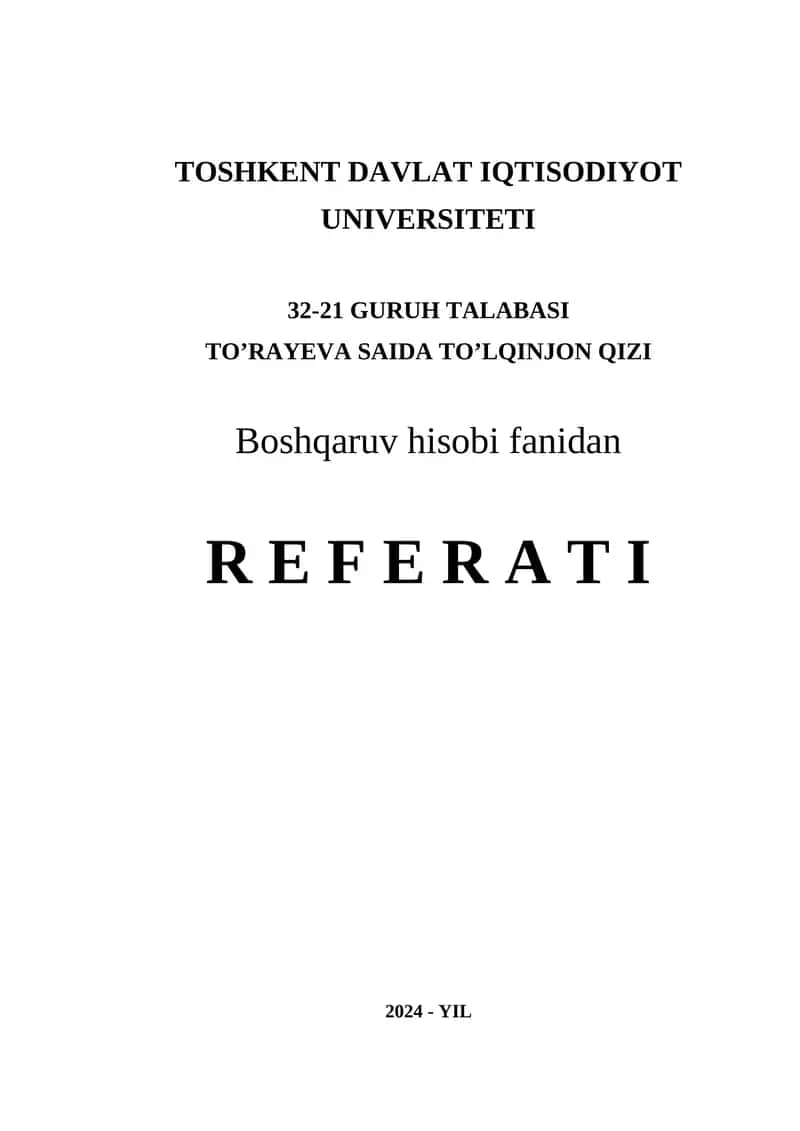 BASHORATLASH USULLARI