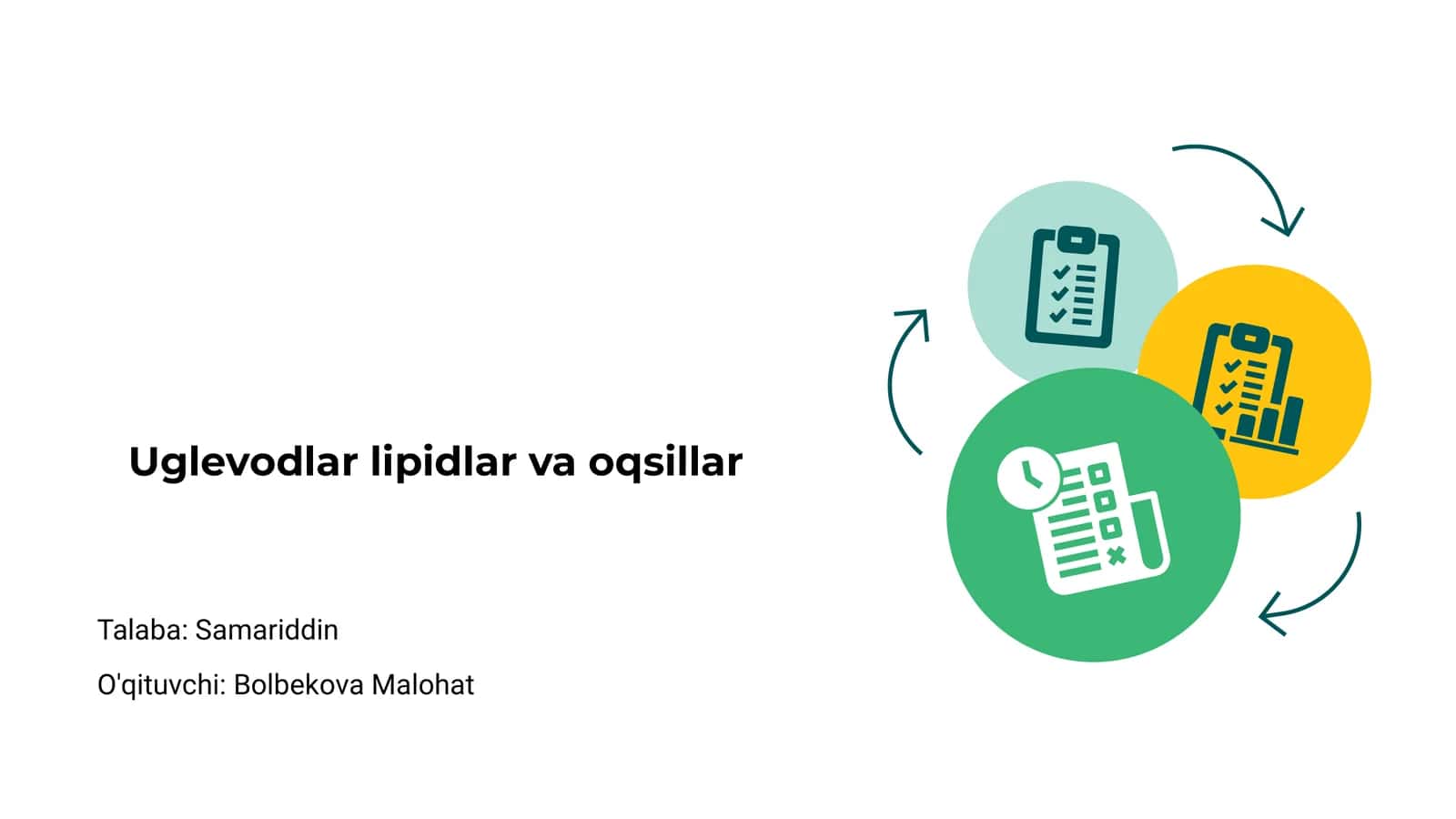 Uglevodlar lipidlar va oqsillar