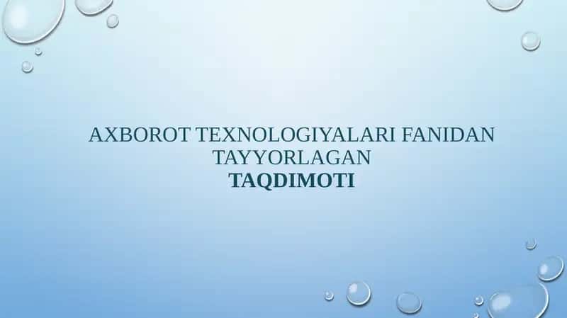 Axborotni ruxsatsiz kirishdan himoya qilish
