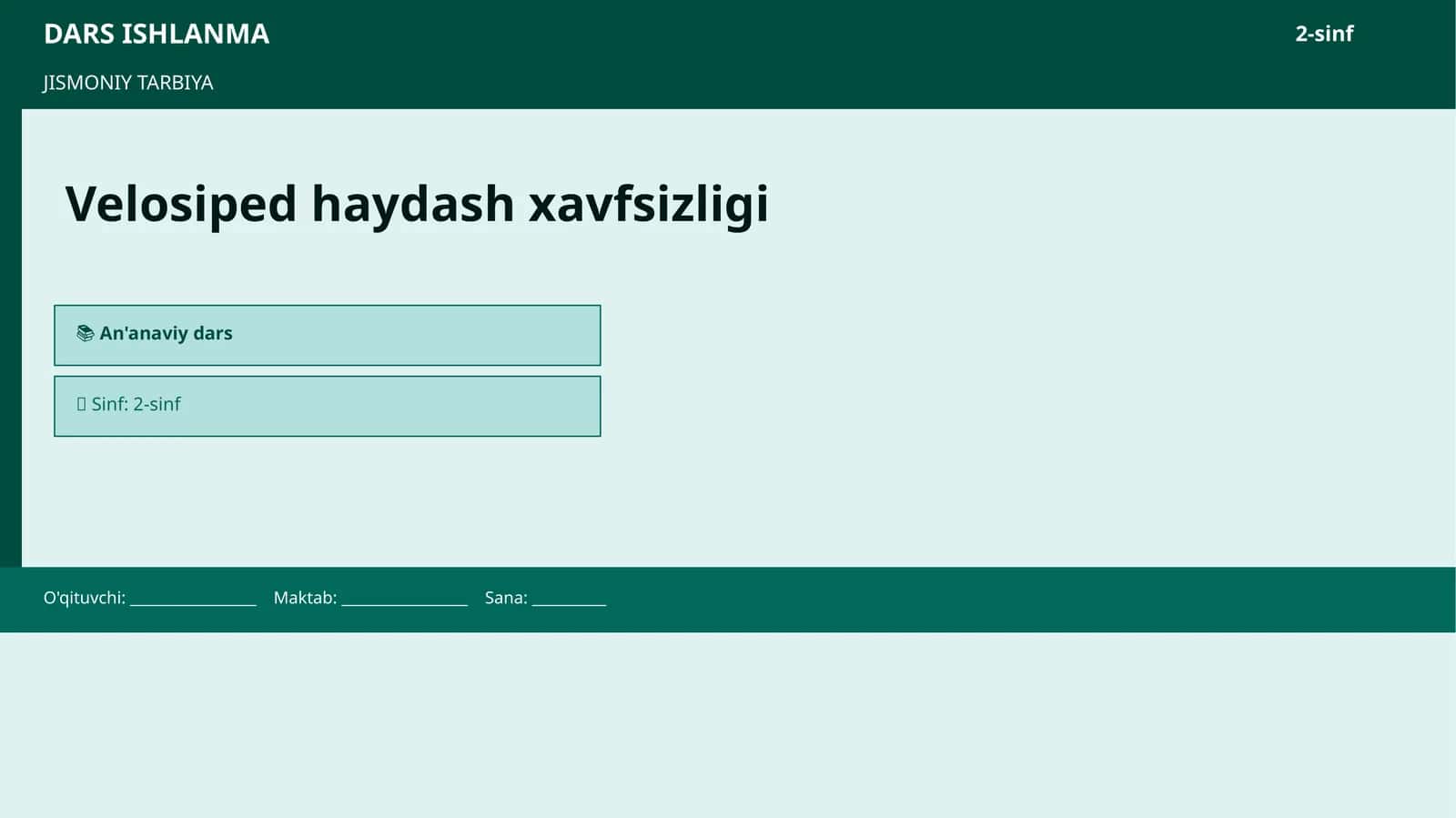 Velosiped haydash xavfsizligi