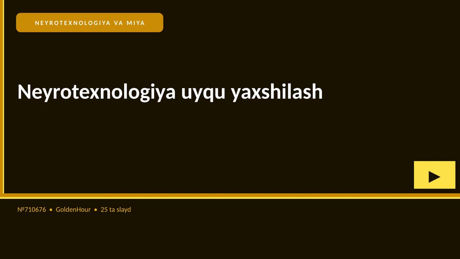 NEYROTEXNOLOGIYA VA MIYA