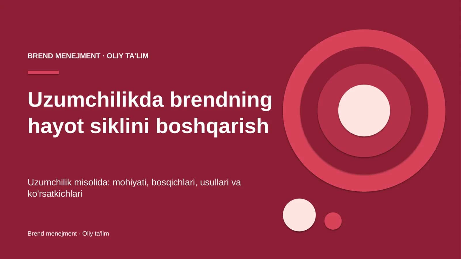 uzumchilikda brendning hayot siklini boshqarish 5626