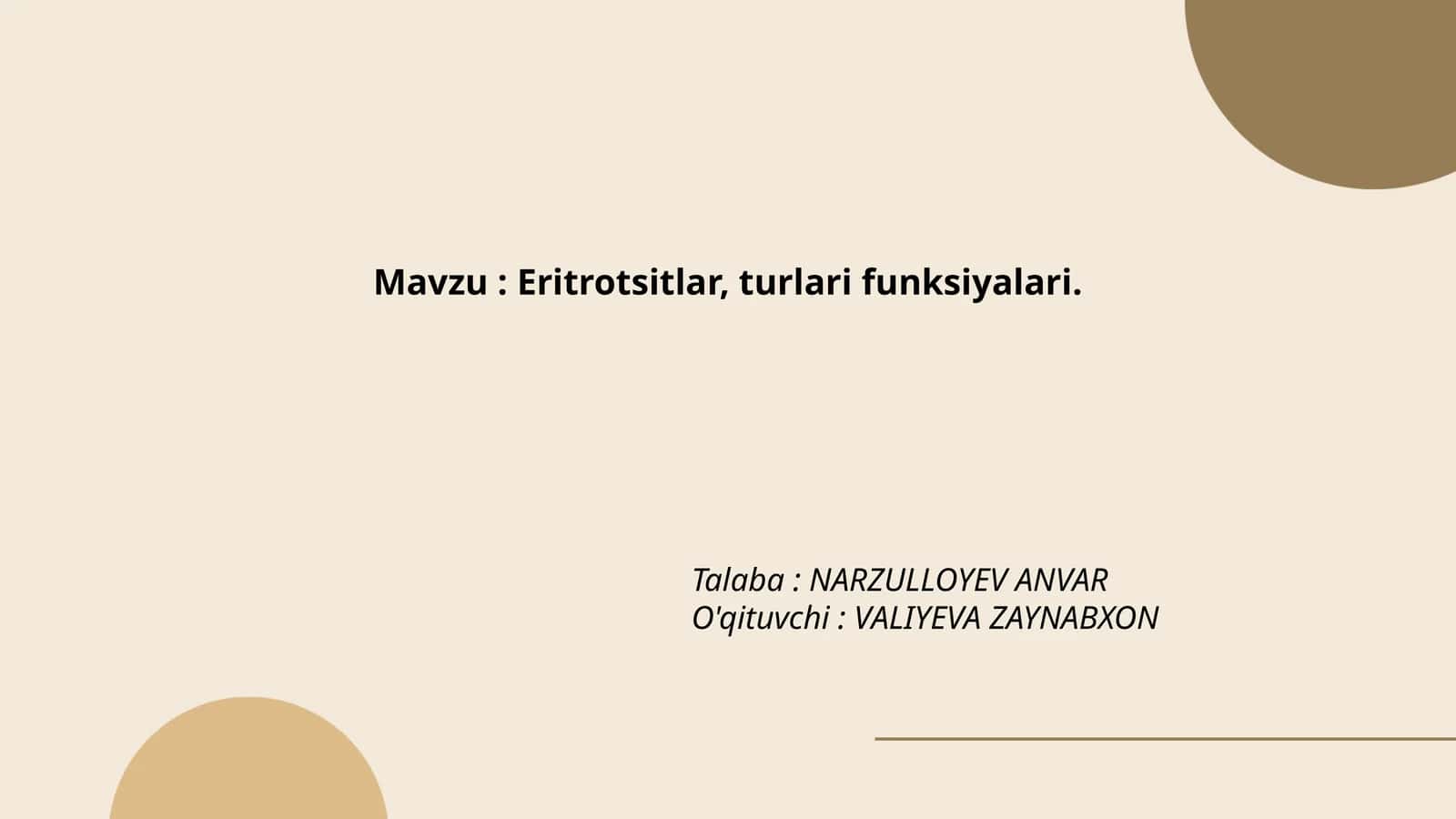 Eritrotsitlar, turlari funksiyalari