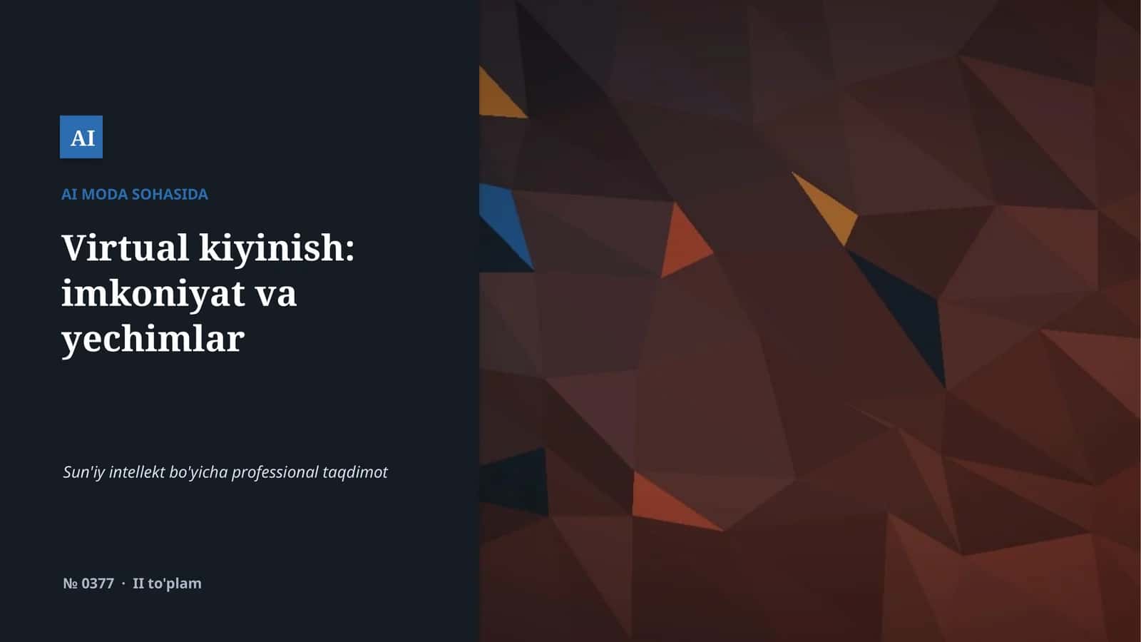 Virtual kiyinish: imkoniyat va yechimlar