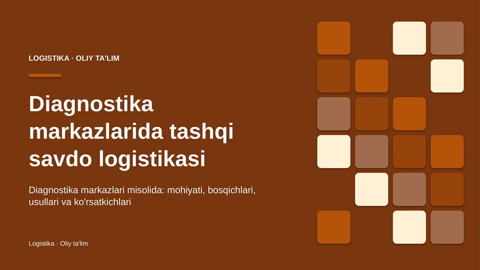 diagnostika markazlarida tashqi savdo logistikasi 3323