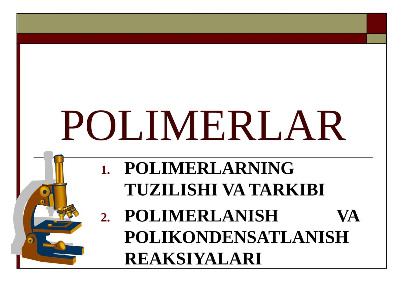 POLIMERLAR