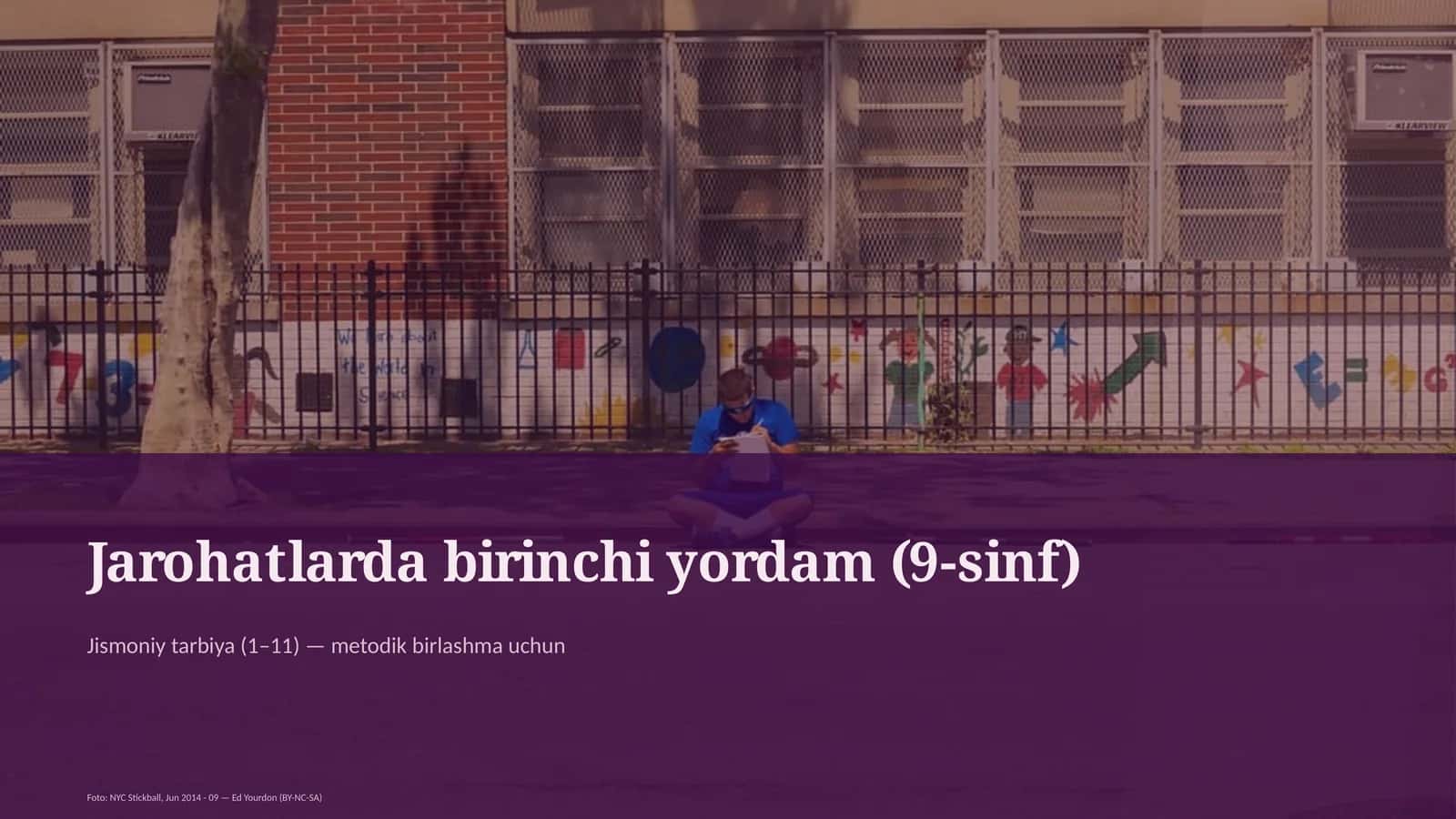 Jarohatlarda birinchi yordam (9-sinf)