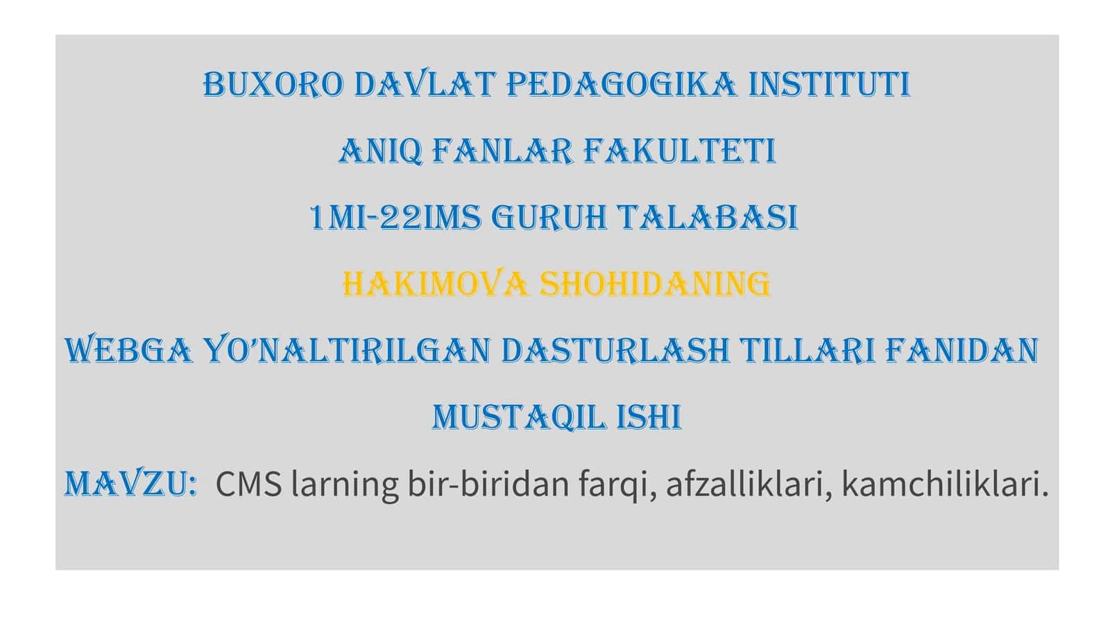 CMS (Content Management System): Farqlar, Afzalliklar va Kamchiliklar