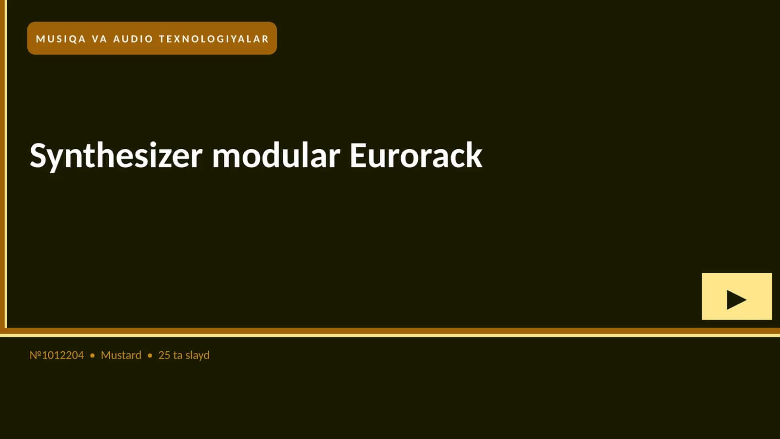 Synthesizer modular Eurorack