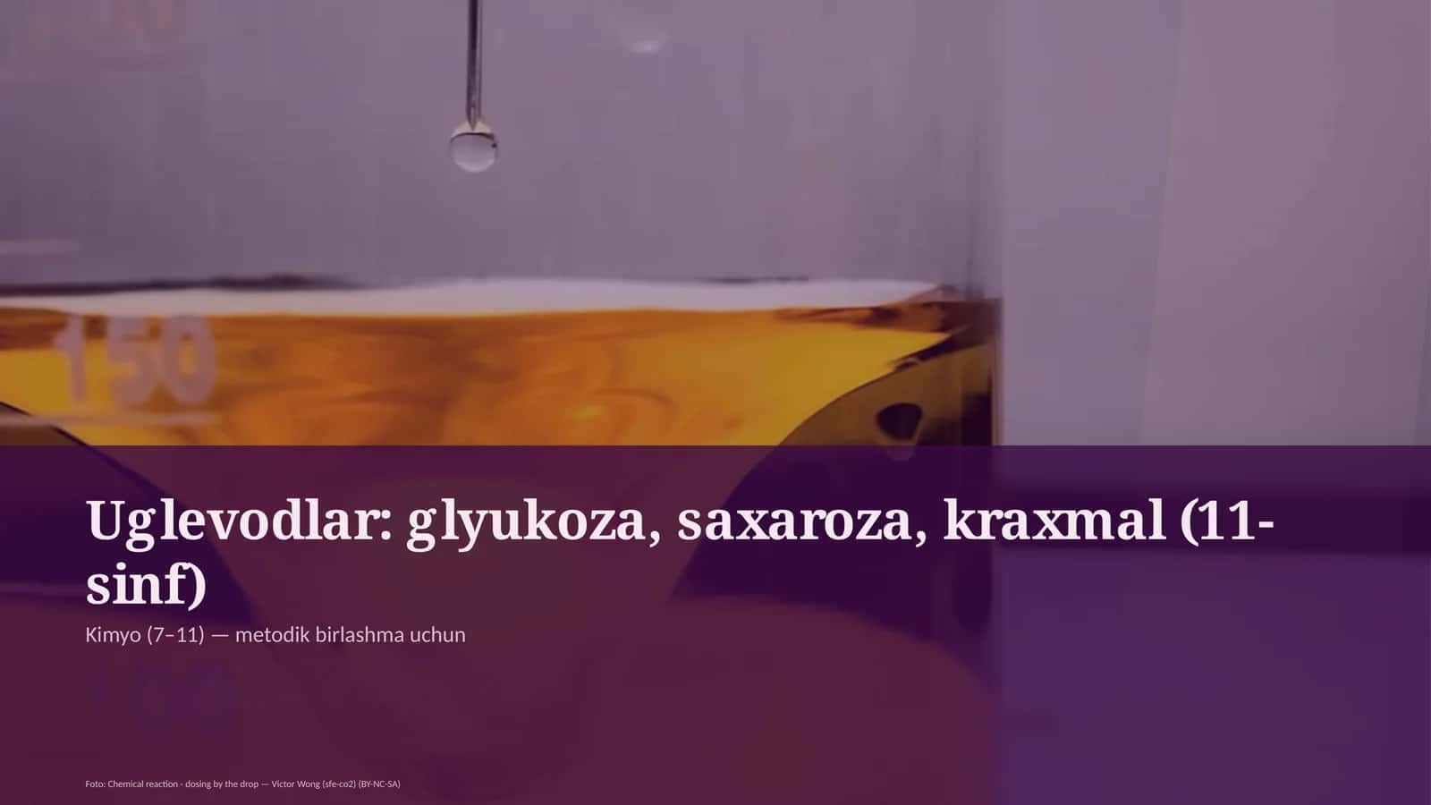 Uglevodlar: glyukoza, saxaroza, kraxmal (11-sinf)