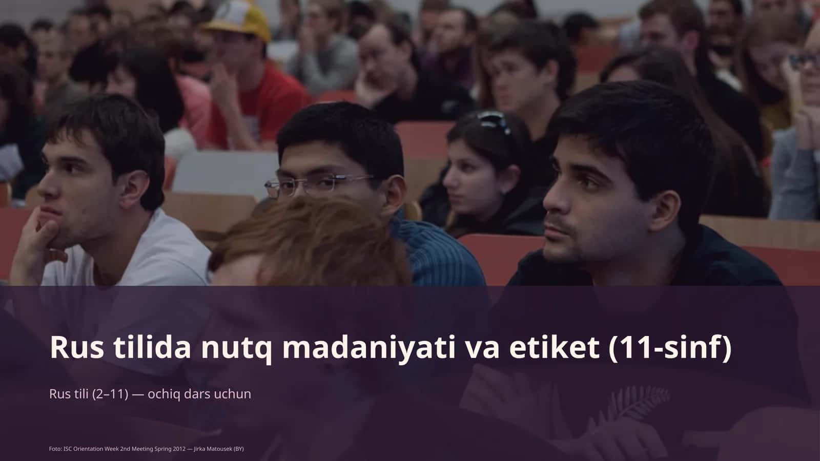 Rus tilida nutq madaniyati va etiket (11-sinf)