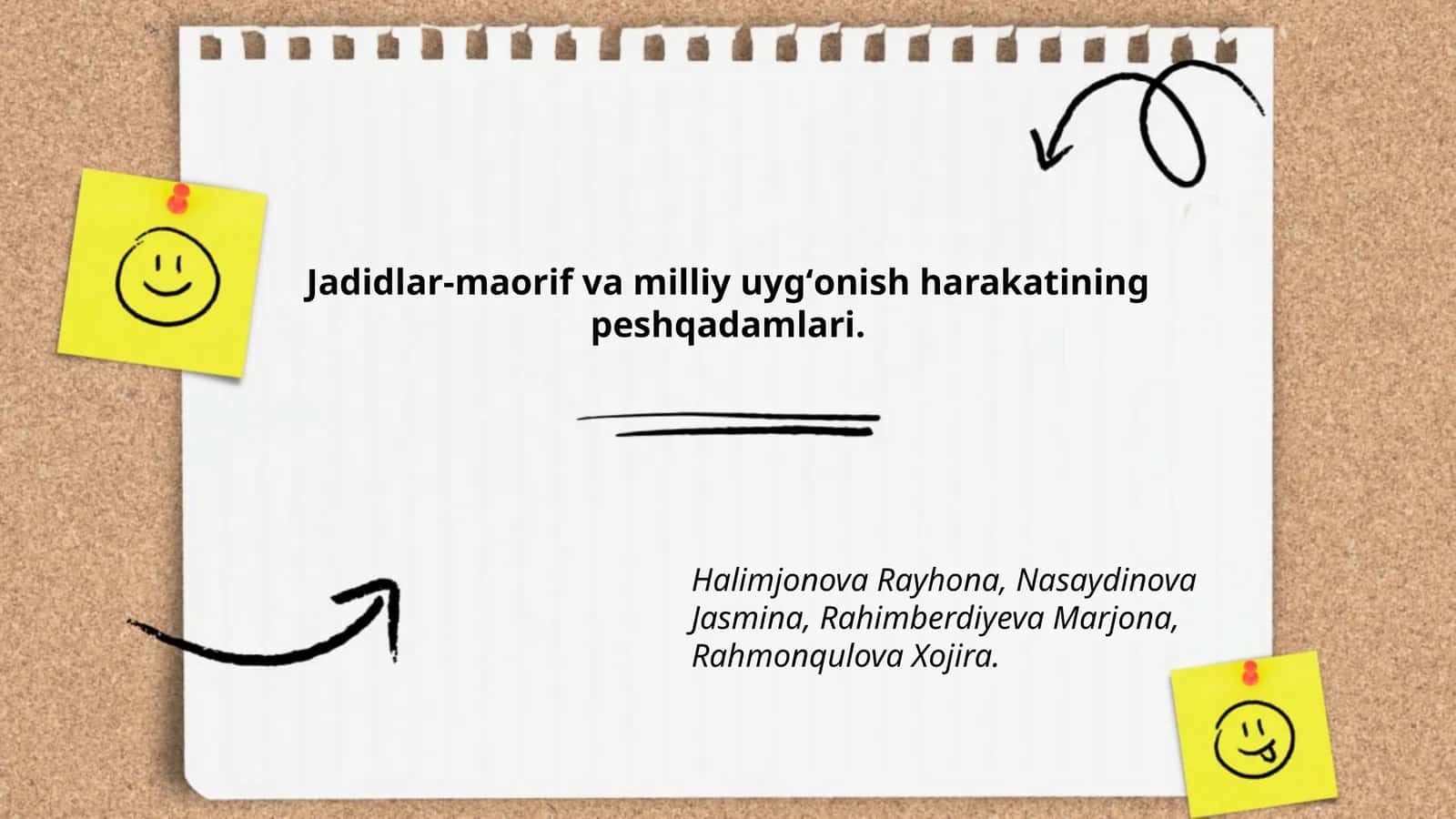 Jadidlar-maorif va milliy uygʻonish harakatining peshqadamlari