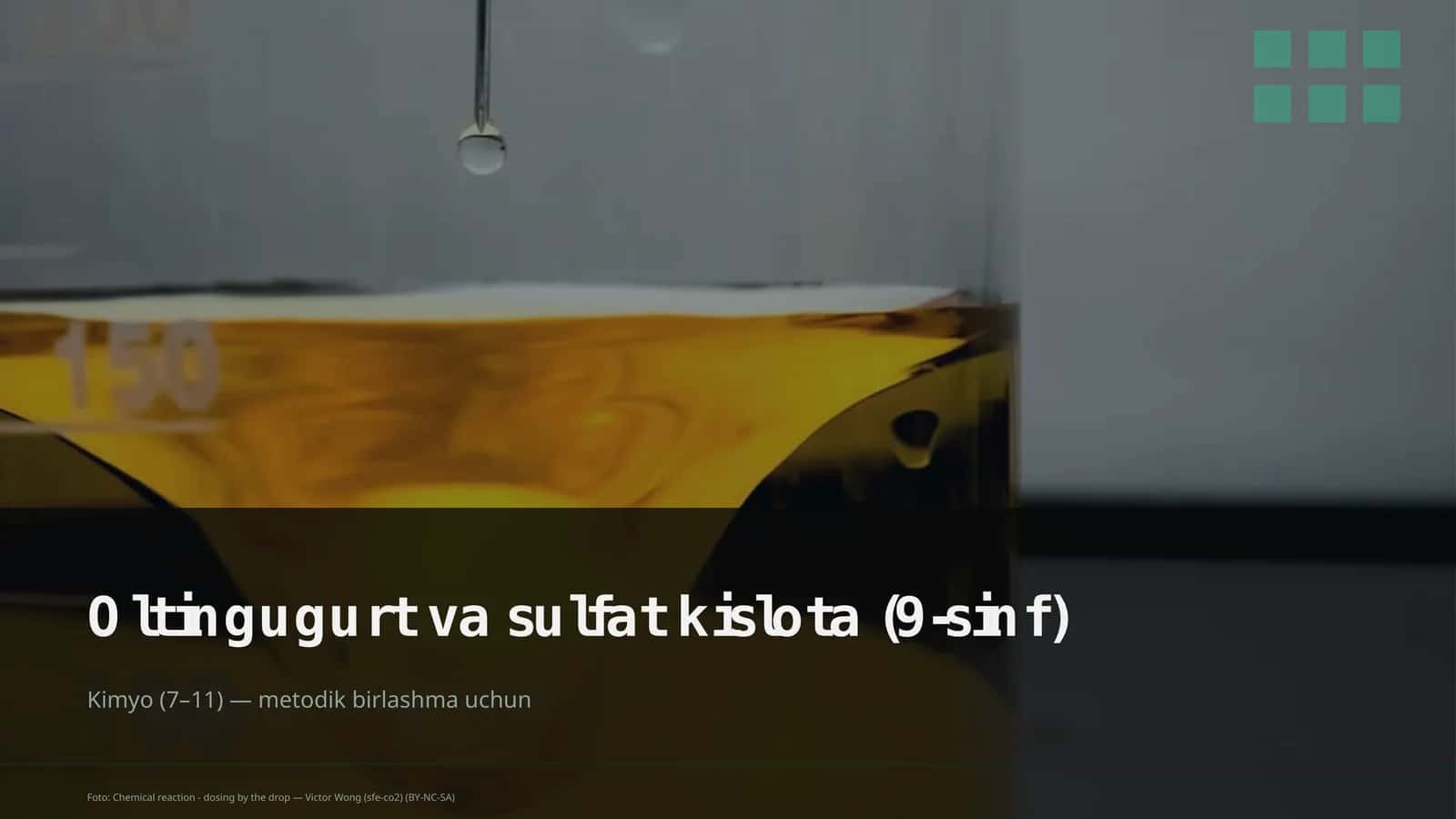 Oltingugurt va sulfat kislota (9-sinf)