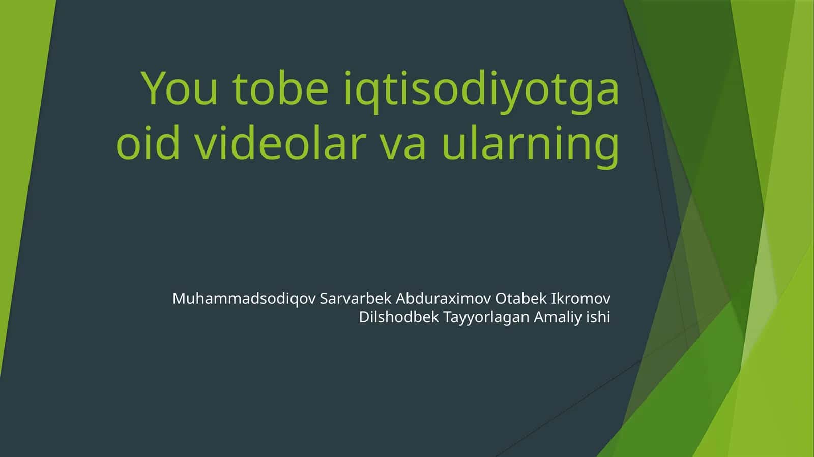 Makroiqtisodiyot va mikroiqtisodiy haqida