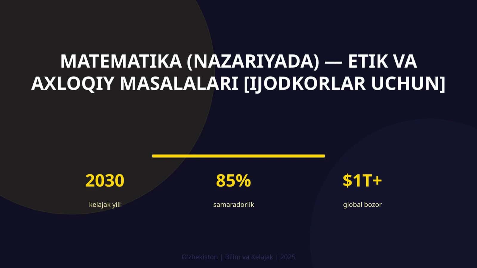 Matematika (nazariyada) — etik va axloqiy masalalari [IJODKORLAR UCHUN]