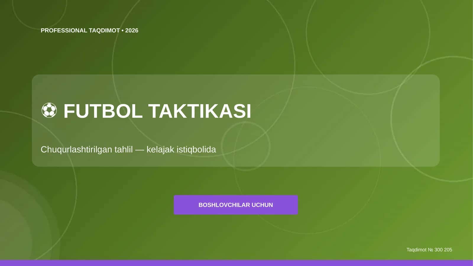 FUTBOL TAKTIKASI