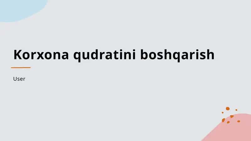 Korxona qudratini boshqarish