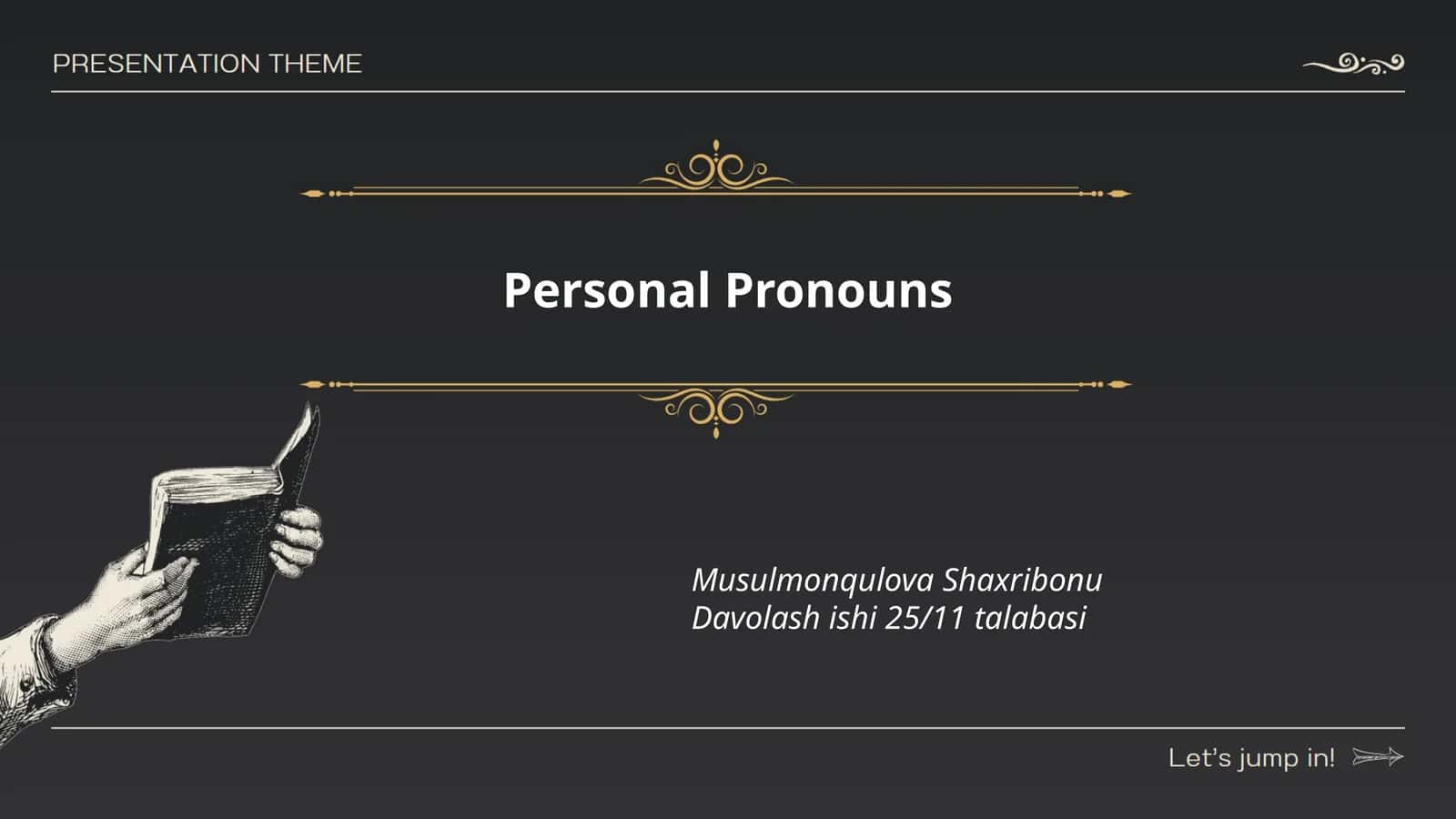 Shaxs olmoshlari