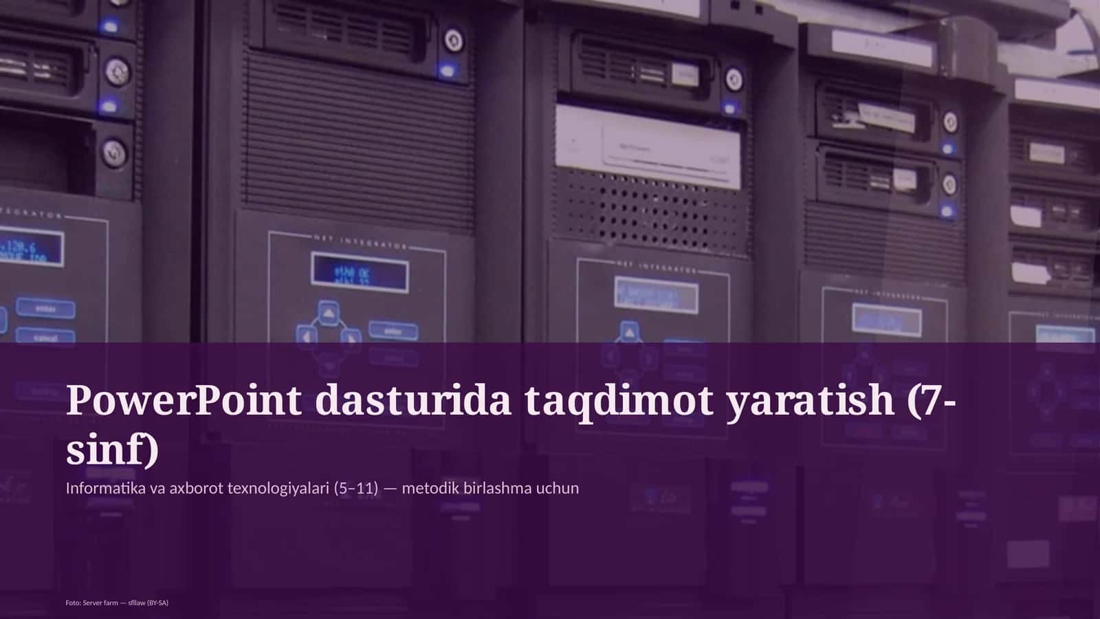 PowerPoint dasturida taqdimot yaratish (7-sinf)
