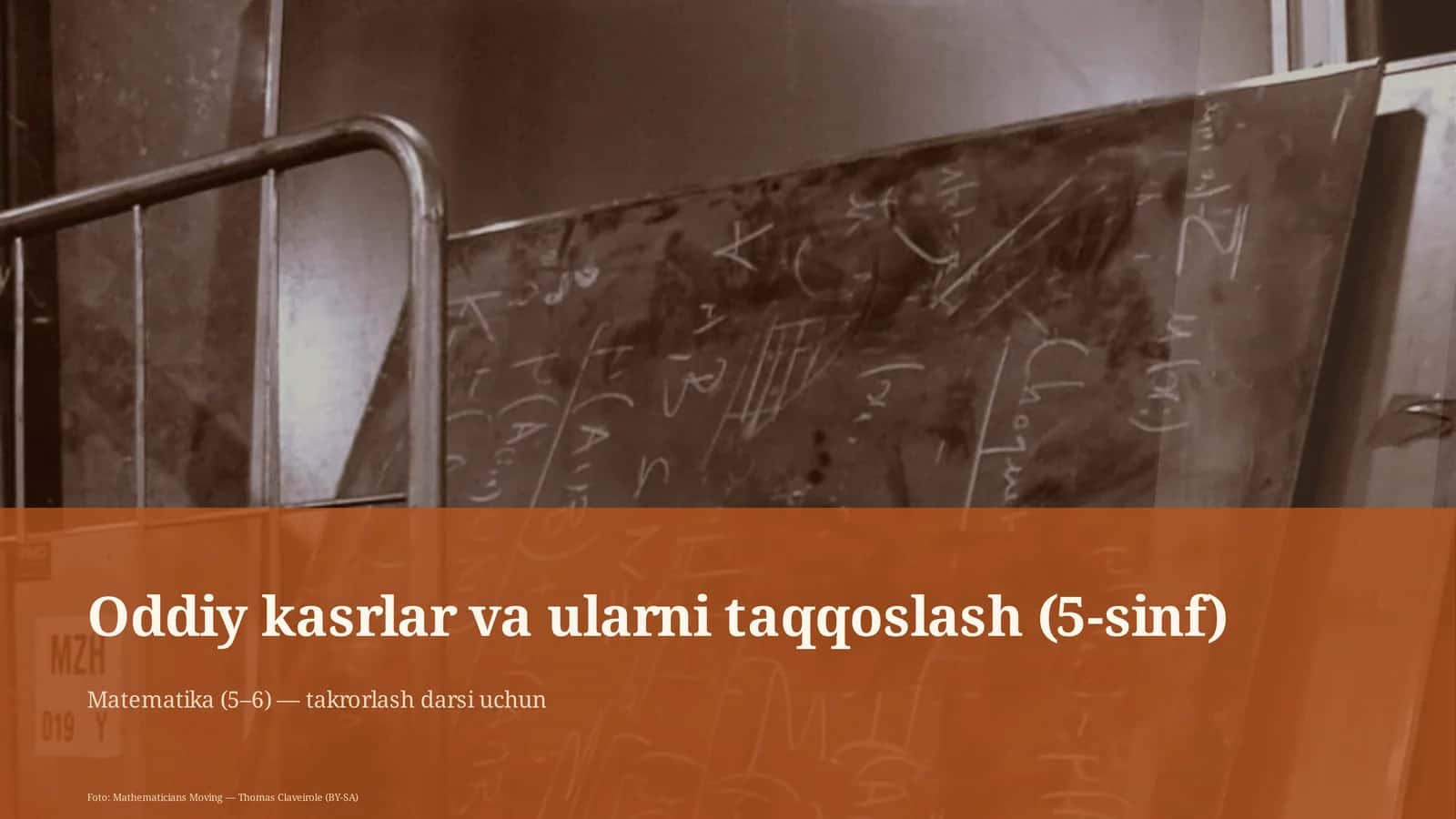 Oddiy kasrlar va ularni taqqoslash (5-sinf)