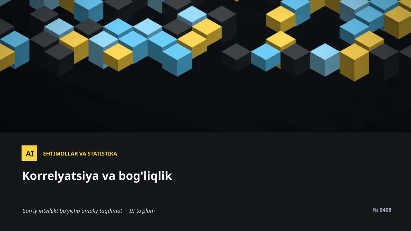 EHTIMOLLAR VA STATISTIKA