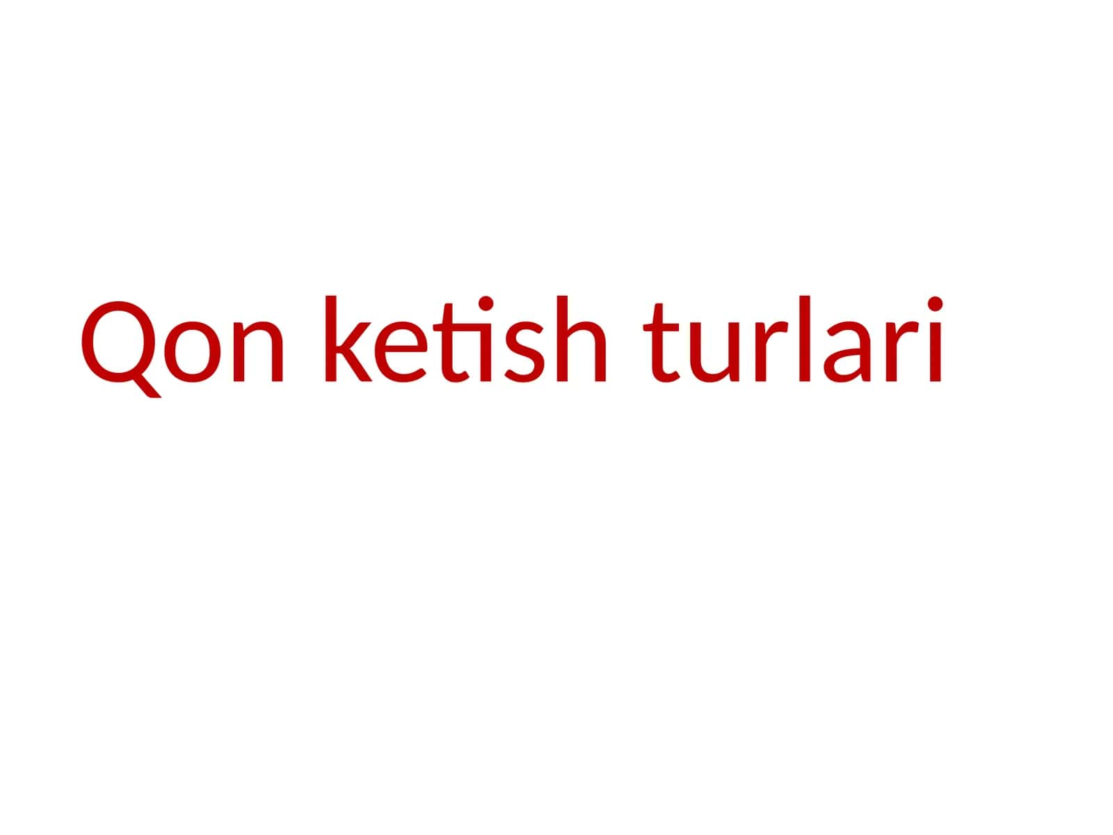 Qon ketish