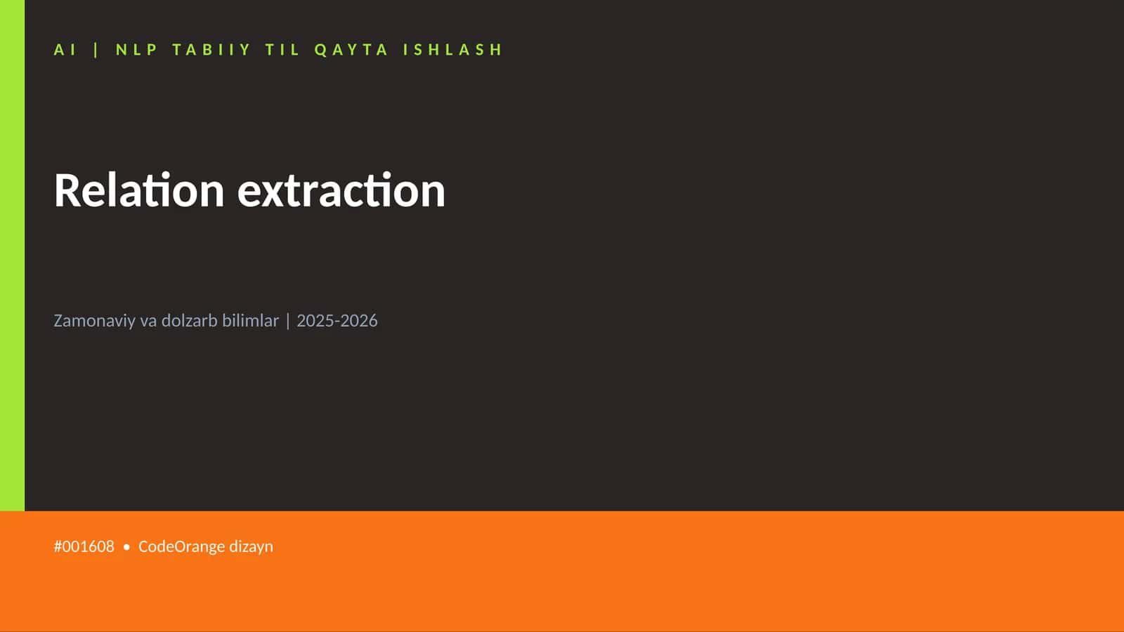 Relation extraction