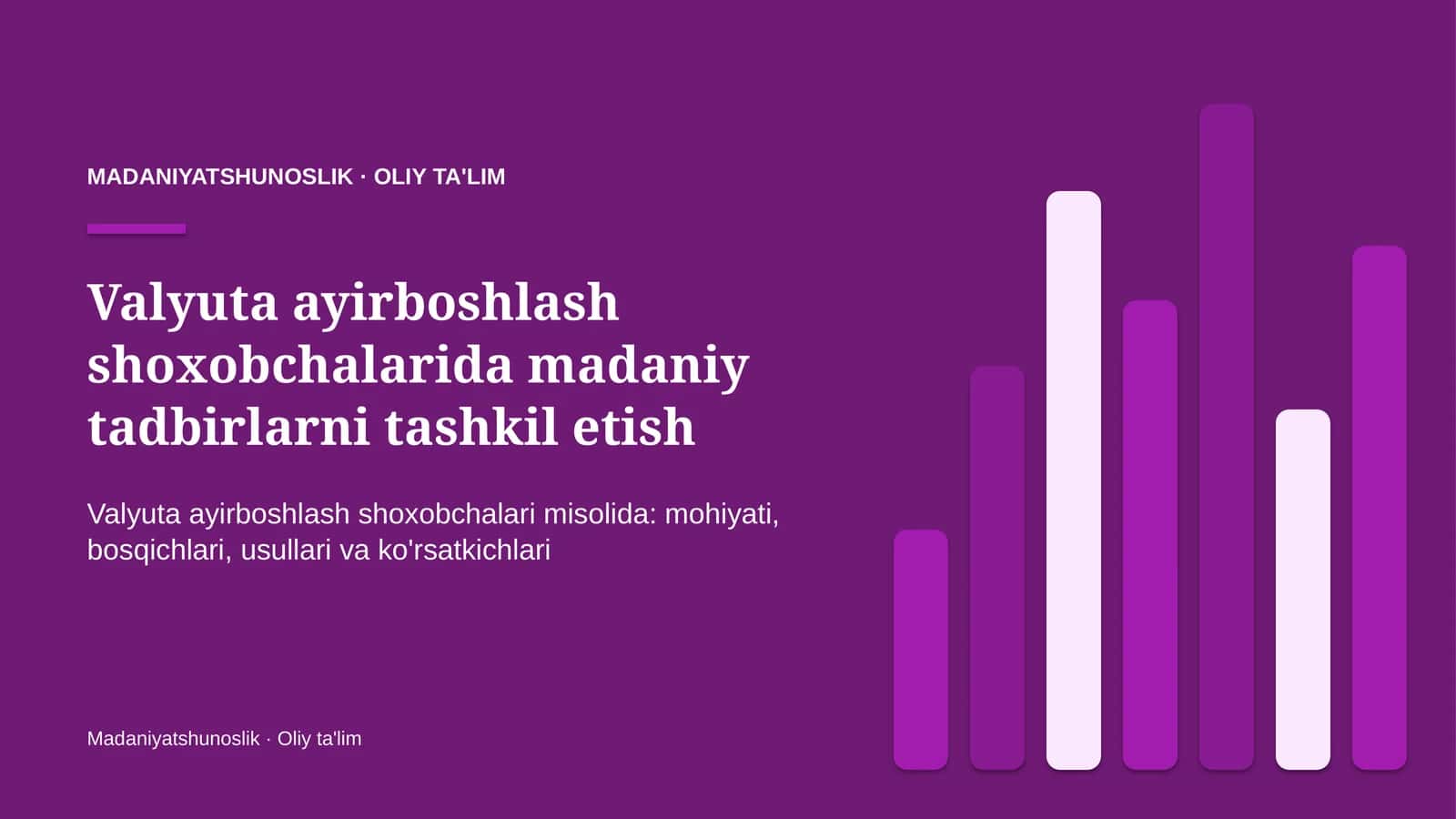 valyuta ayirboshlash shoxobchalarida madaniy tadbirlarni tashkil etish 5607