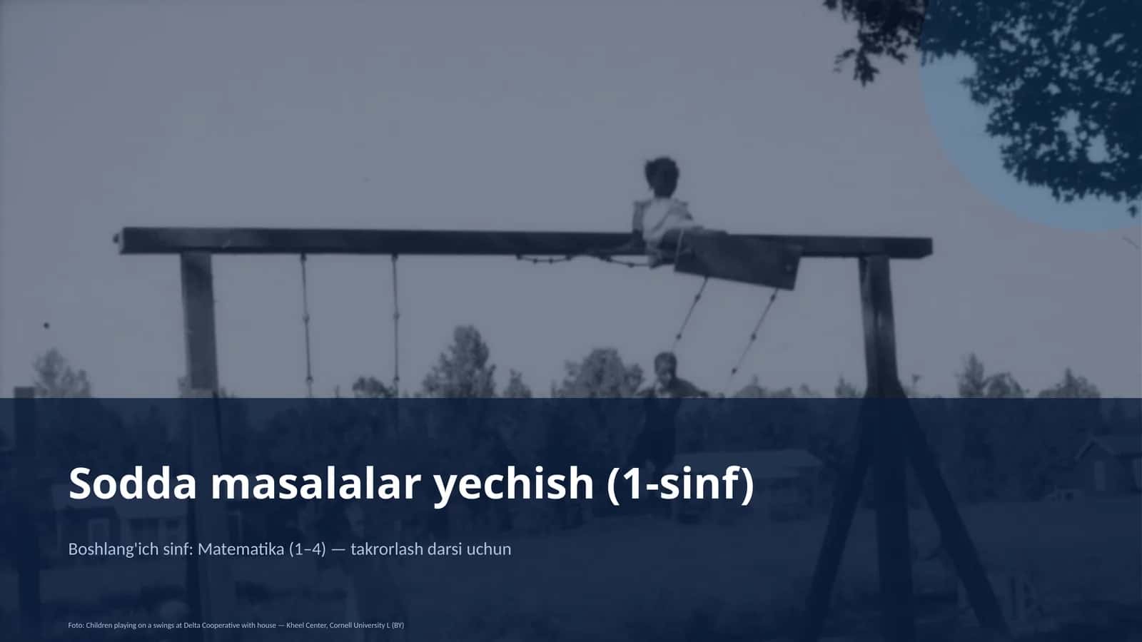 Sodda masalalar yechish (1-sinf)