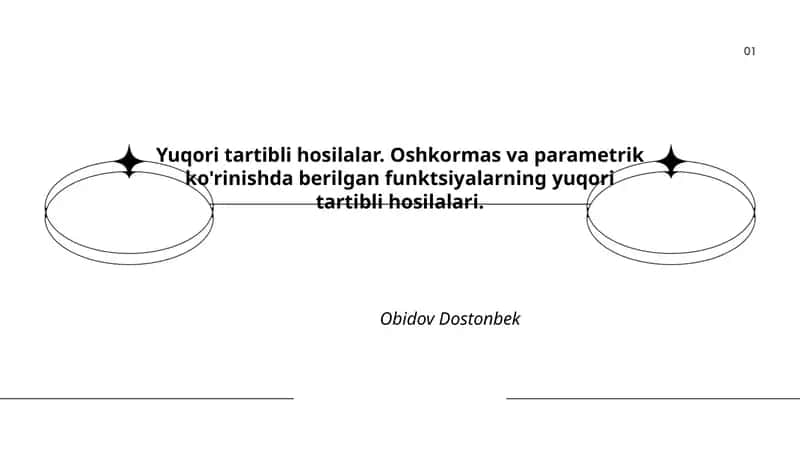Yuqori tartibli hosilalar