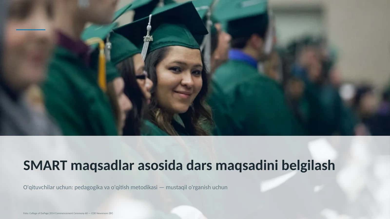 SMART maqsadlar asosida dars maqsadini belgilash