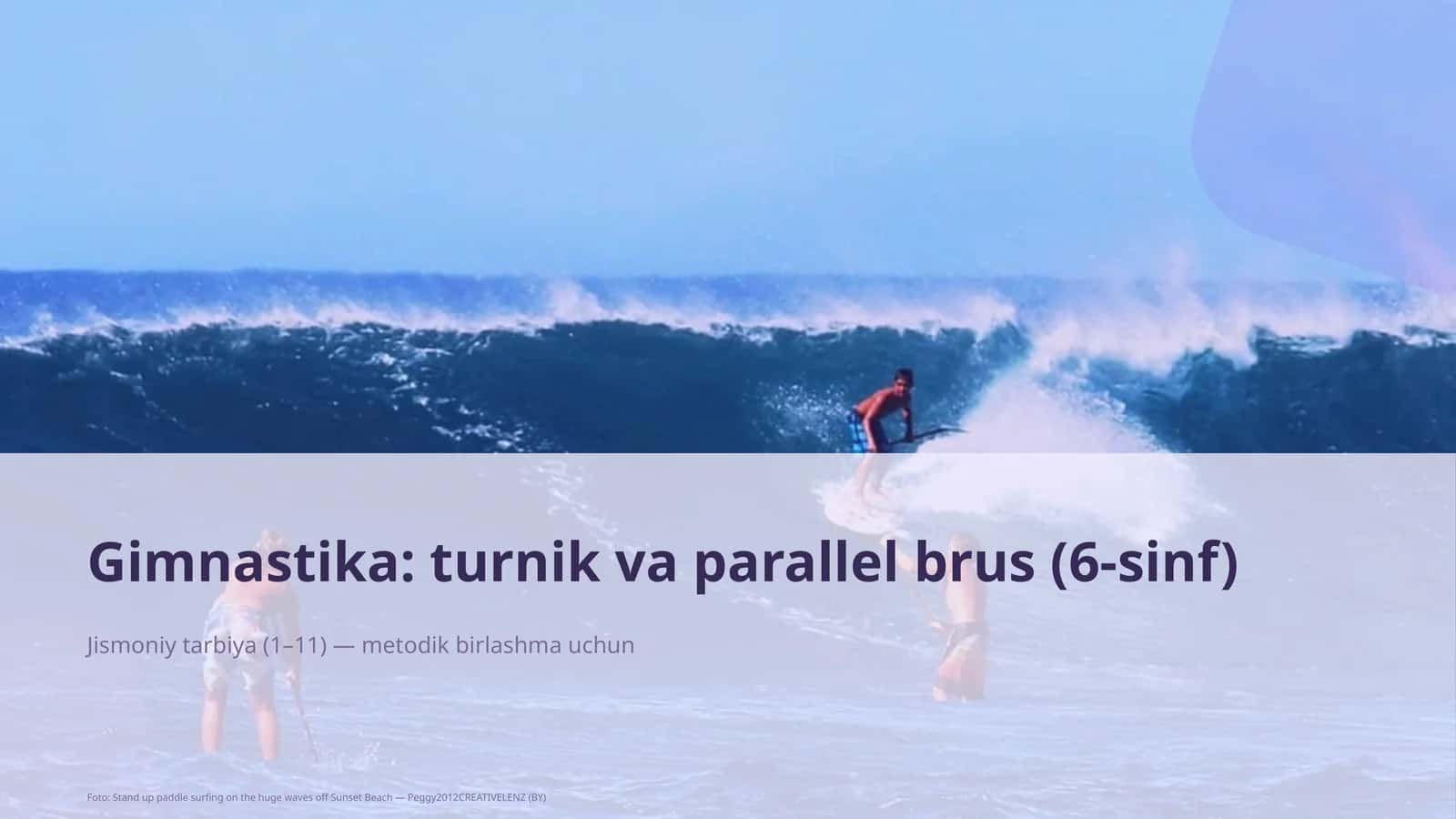 Gimnastika: turnik va parallel brus (6-sinf)